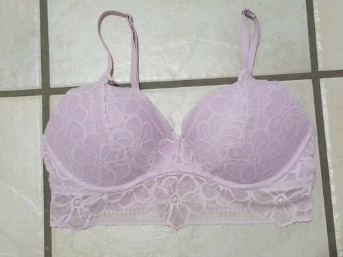 lilac lace bralette