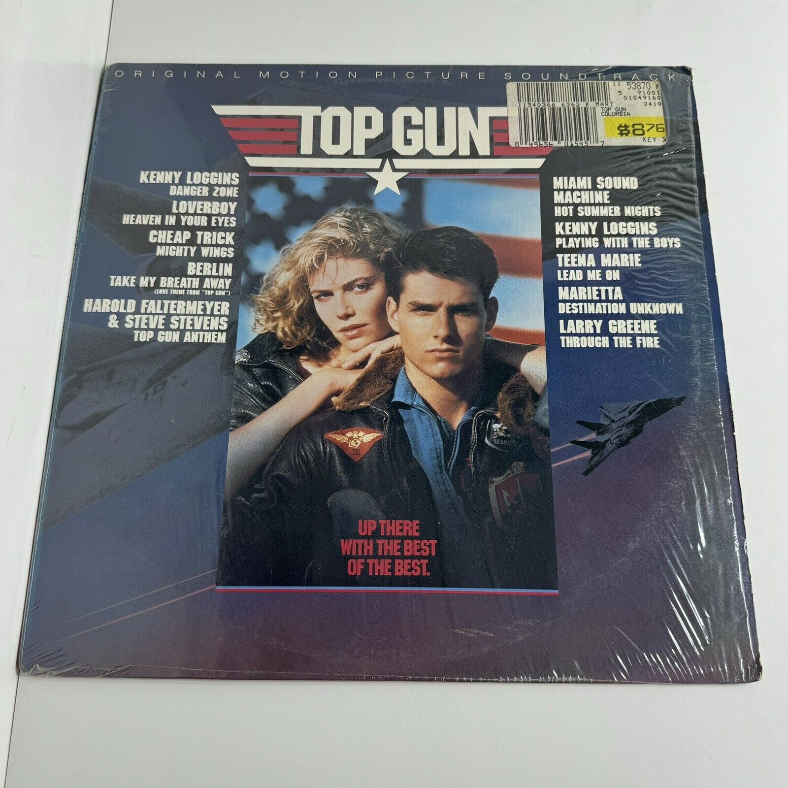 Top Gun Soundtrack 1986 Columbia SC 40323 Jacket Vinyl LP Danger Zone