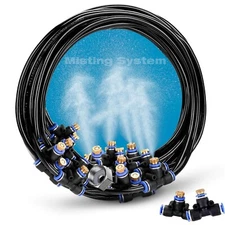 Garden Patio Greenhouse Mister System Water Mist Cooling System with 8 Nozzles