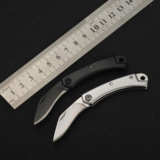Mini Pocket Knife Stainless Steel Folding Keychain Pendant Blade Cutter Outdoor XV10418