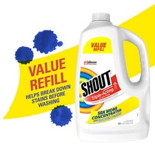 Shout Triple-Acting Refill, Laundry Stain Remover, 60 Ounce