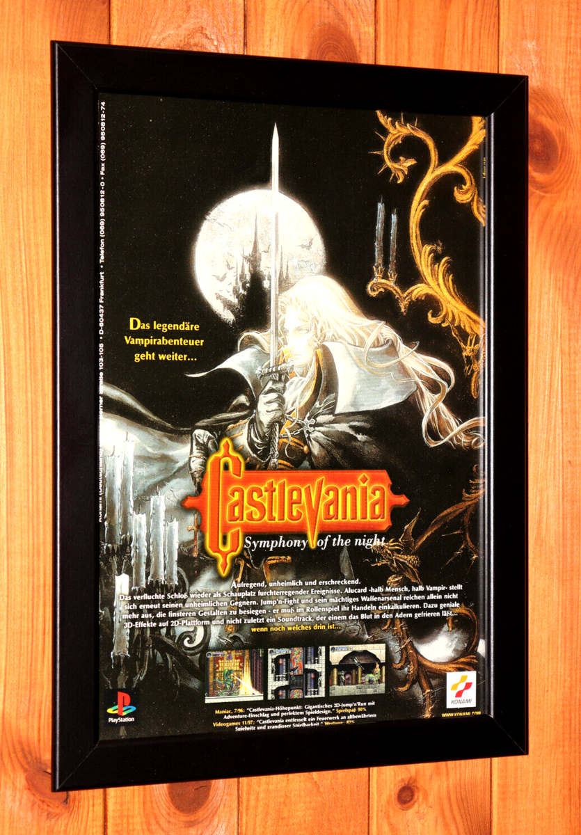 1996 Castlevania Symphony of the Night PS1 Vintage small Promo