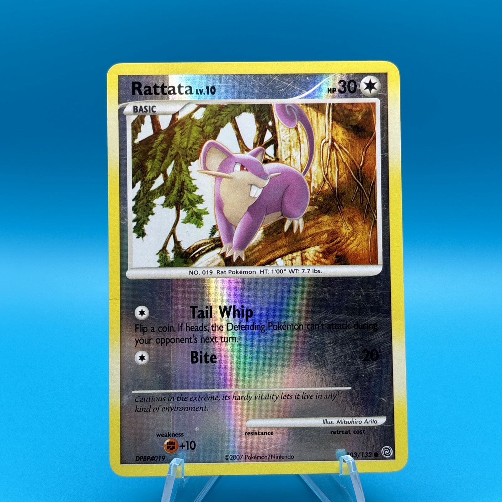 2007 Pokémon TCG - Rattata Lv.10 #103/132 Reverse Holo - LP