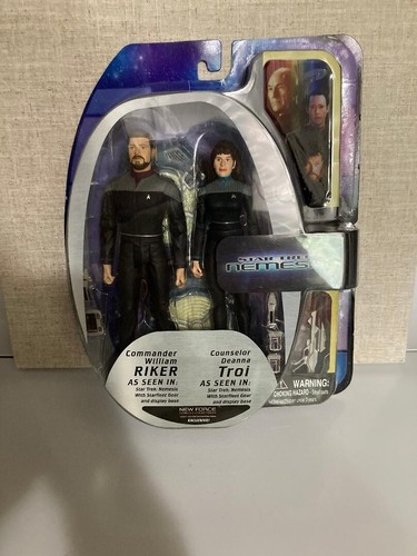 *Rare* Diamond Select Toys Star Trek Nemesis Riker & Troi Figure 2 Pack ...