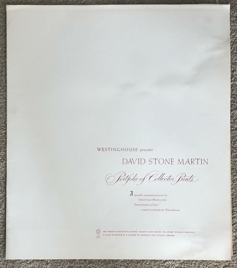 DAVID STONE MARTIN Jazz Interpretations Portfolio WESTINGHOUSE 4