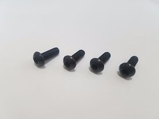 Black Toyota Luxury Auto License Plate Screws Zinc Steel Bolts Oem Replacement