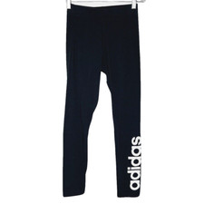 Adidas Pants Women XS Black White Leggings Streetwear Casual Workout Athleisure