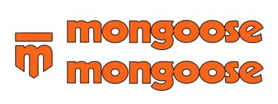 TWO ''Mongoose'' + 1 ''M'' Vinyl Decal Set Many Sizes & Colors Buy 2 Get 1 FREE Ship