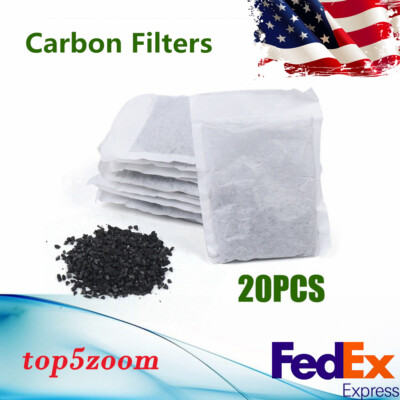 20 Packs Activated Carbon Charcoal Filters For Water Distiller Hygiene US