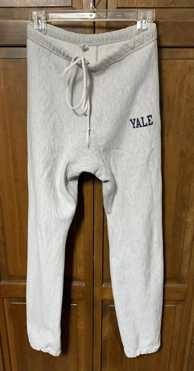 Champion Reverse Weave Yale Bulldogs Sweatpants Men Small S Gray 