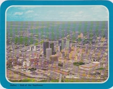 Oversize Postcard-Aerial View-DALLAS, Texas