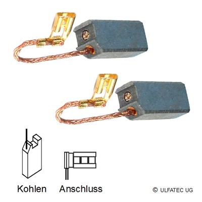 Kohlebürsten Motorkohlen BAIER BDN 453, BDN 454, BMF 500 - 6,3x10x19mm (2228)