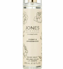 NO CAP Jones New York Signature Peony Amberwood Body Mist 8 oz Spray
