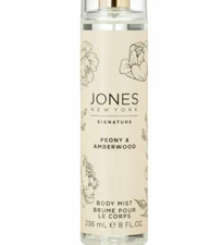 NO CAP Jones New York Signature Peony & Amberwood Body Mist 8 oz Spray
