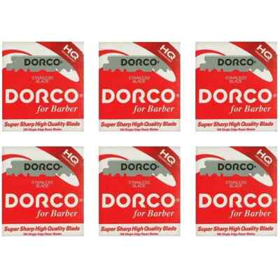 600 BARBER BEAUTY SALON DORCO SINGLE EDGE STRAIGHT FOLDING RAZOR HALF BLADE