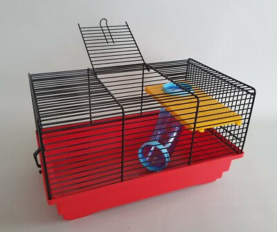 black hamster cage