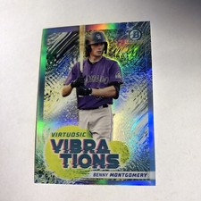 Benny Montgomery 2022 Bowman Chrome Virtuosic Vibrations Refractor #VV-17