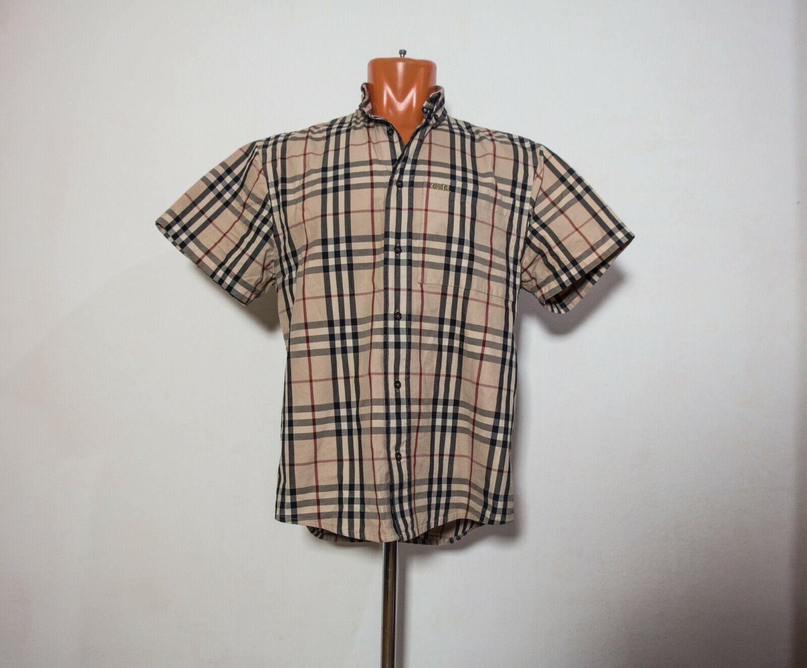 Burberry x Gosha Rubchinskiy oversized shirt Logo nova check