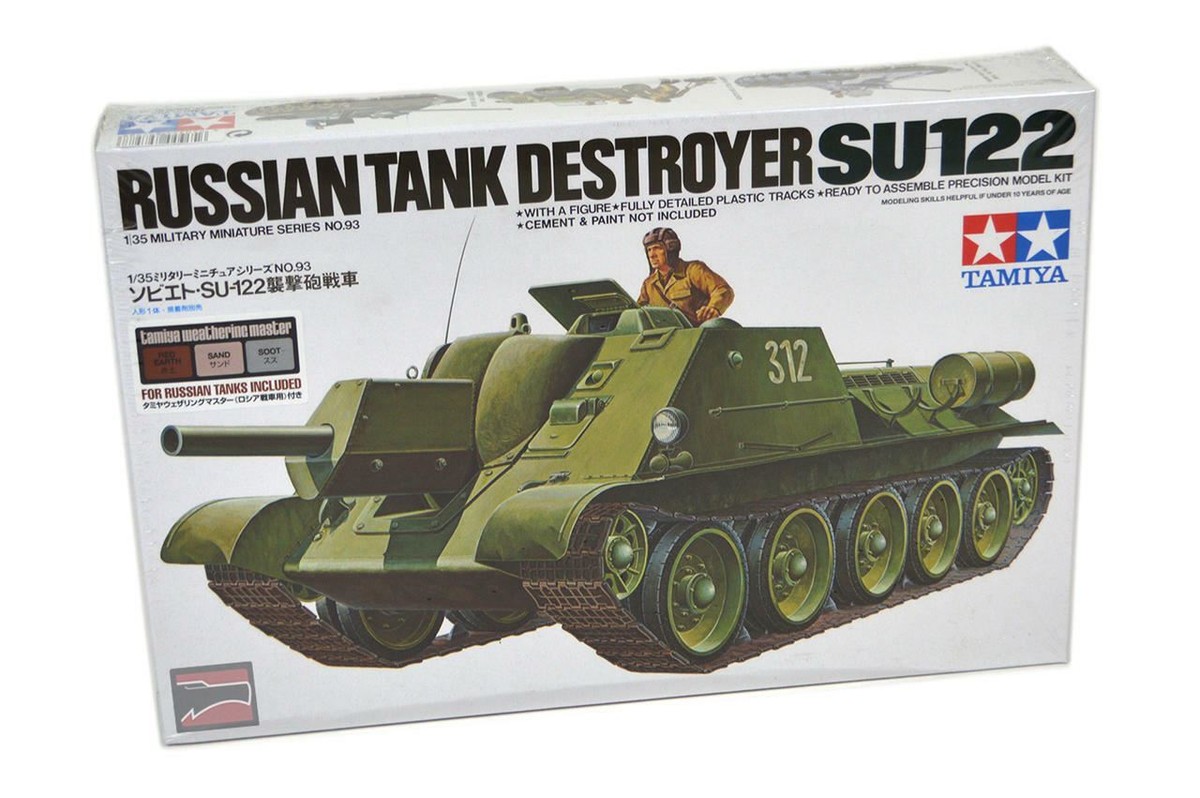 TAMIYA  1/35 NO.242
ドイツ連邦軍主力戦車レオパルト2 A5 Soviet SU-122 in winter camouflage, Leningrad Front 1943
