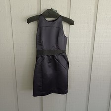 Milly Women Black Mini Dress 2 Sleeveless