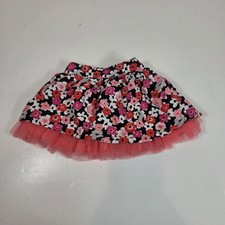 gymboree girl's skirt floral corduroy tulle 2t
