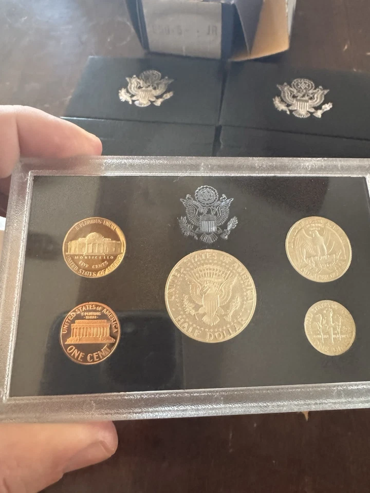 NUEVO 1995 Estados Unidos Casa de la Moneda PLATA Juego de Prueba Certificado de Autenticidad EE. UU. Papeleo Sin Circular Foto 2 de 4