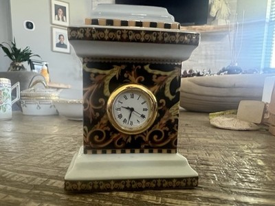 Versace Borocco for Rosenthall 1990 s table top clock