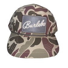 Burlebo Mens Logo Patch Adjustable Snapback R...