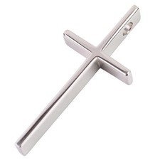 Tiffany  Co. 750 K18WG Metro Cross Pendant Top in White Gold Women USED