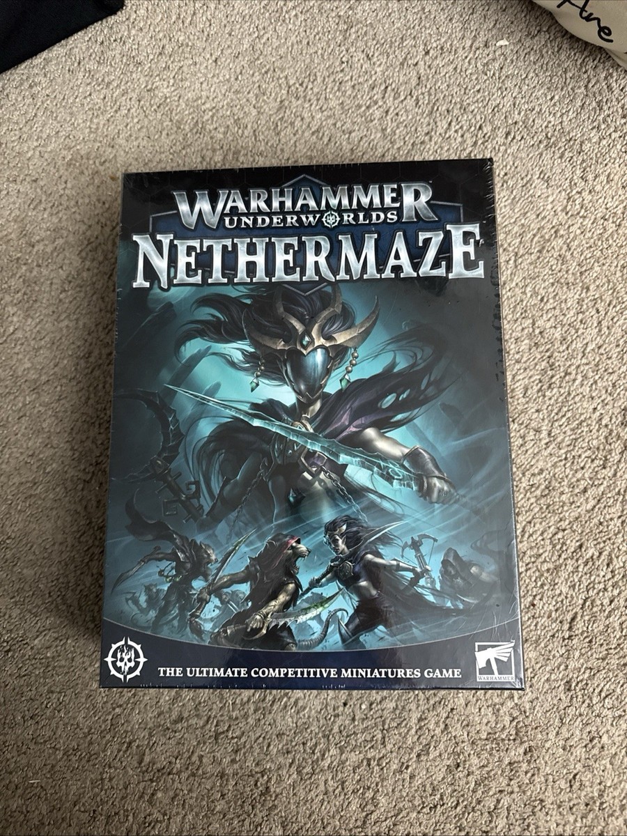 Games Workshop Warhammer Underworlds: Nethermaze – Core Set Mit 2 Warbands, Karten, Spielbrettern & Würfeln, Ab 12 Jahren