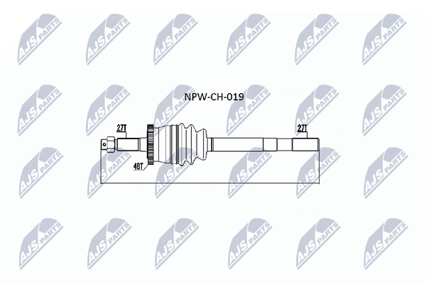Antriebswelle NTY NPW-CH-019 FüR Jeep Cherokee XJ 2 WJ WG 4X4 CRD-image