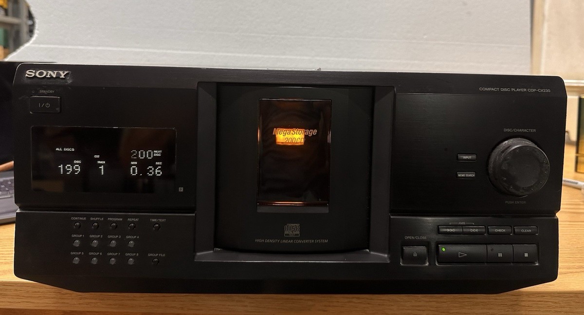 Sony CDP-CX230 Mega Storage 200-Disc CD Player Changer TESTED*No