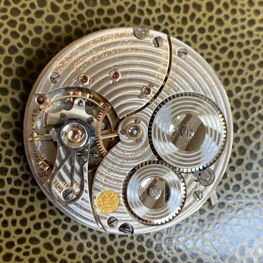 BOLA 1907 Estándar Oficial 16S 17 Joyas Movimiento Ferroviario Funciona Reparación Foto 2 de 3