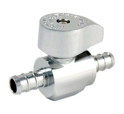 SharkBite 23382LF 160 PSI Brass Straight Stop Valve 3/8 x 3/8 PEX Barb in.