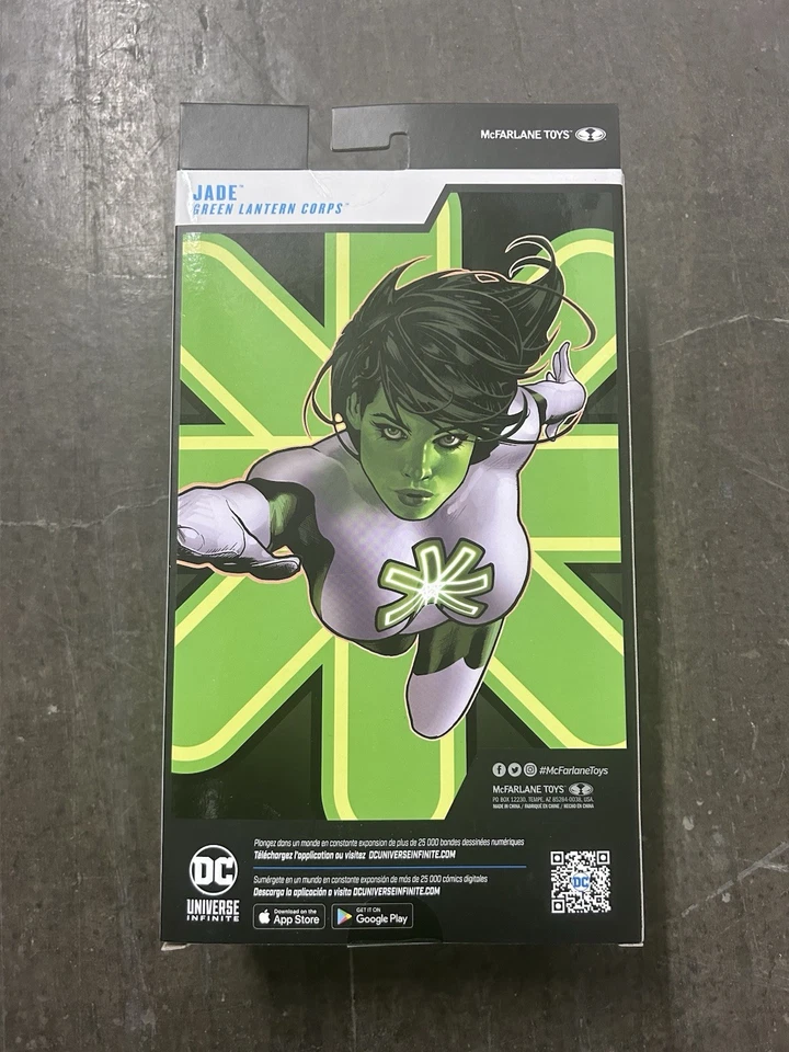 McFarlane DC Multiverse НЕФРИТОВЫЙ Зеленый Фонарь Красная Платиновая Погоня - НОВЫЙ И ЗАПЕЧАТАННЫЙ - Изображение 3 из 3