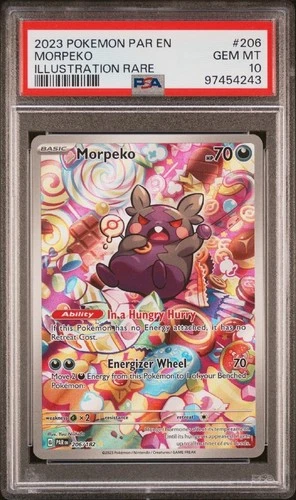 PSA 10 GEM MINT 2023 PAR EN PARADOX RIFT MORPEKO 206/182 ILLUSTRATION RARE⚡️⚡️