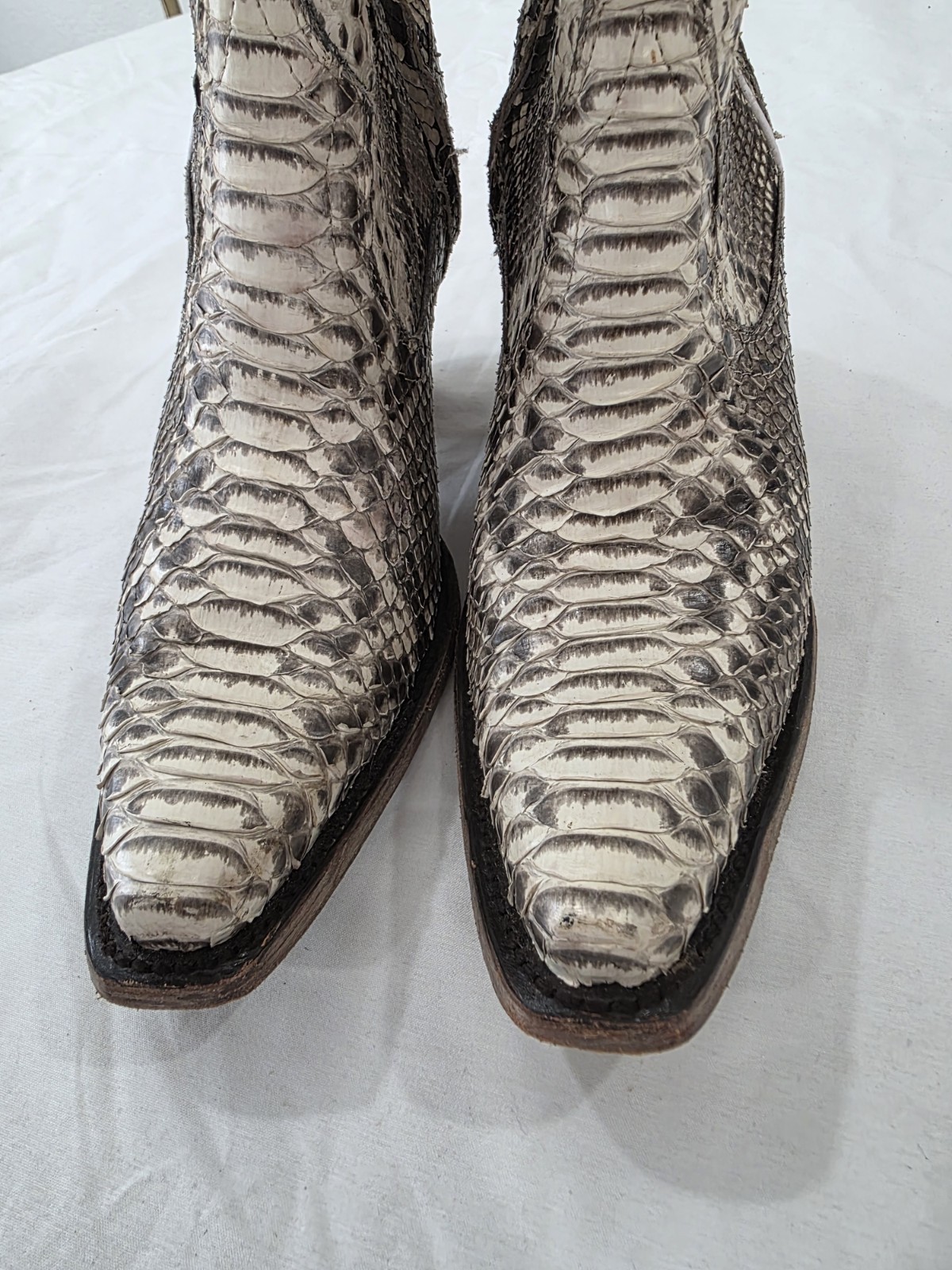 Corral Full Python Leather Ankle Boot Women Size 7 - image 3