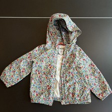 Baby GAP Girls Floral Hooded Full Zip Cotton Jacket Multicolor Size 3 Years