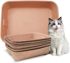 Disposable Cat Litter Box, Sturdy and Durable, Extra Thick, Large Size - 16.2"X1