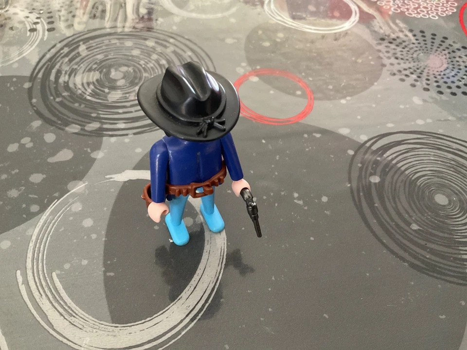 PLAYMOBIL vintage western soldat nordiste chapeau - Photo 2/3