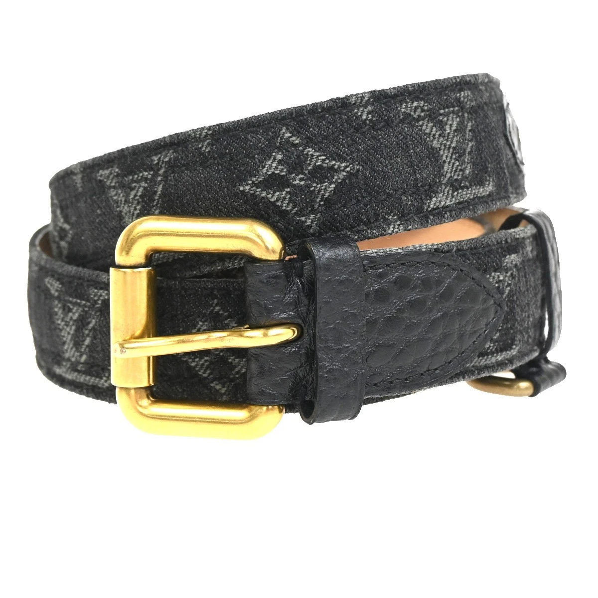 ルイビトンレザーベルト！90/36 Louis Vuitton ルイヴィトン レザーベルト LV ピラミッドバックル