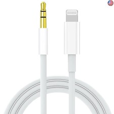 Aux Cord for iPhone, Apple MFi Certified Lightning to 3.5 mm AUX Cable for Car