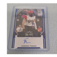 Leaf 2022 Draft Autographs Cameron Thomas BA-CT5 Rookie Football