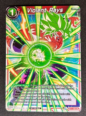 Violent Rays BT11-030 Dragon Ball Masters SR NM