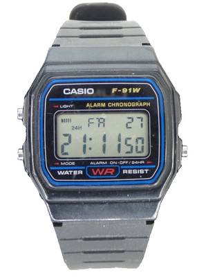 Casio F91W Digitaluhr Classic Retro Schwarz Unisex Quarz Vintage