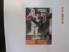 PEDRO MARTINEZ RED SOX 2002 PLAYOFF ABSOLUTE MEMORABILIA  BASEBALL CARD #21