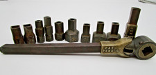 Antique Silver King Socket Wrench Set Pat Pend Cmb Wrench Co Flexible Head Ras