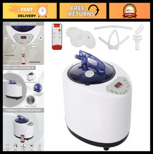 Portable Sauna Steamer 2.6L 1000W - Remote Control Steam Generator for Home Spa