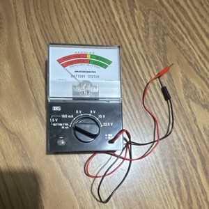 Micronta Battery Tester 22-032A Vintage, Working Tested