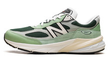 New Balance  Men's 10 D 990v6 Made In USA Running Shoes in Avocado/Mint - 200